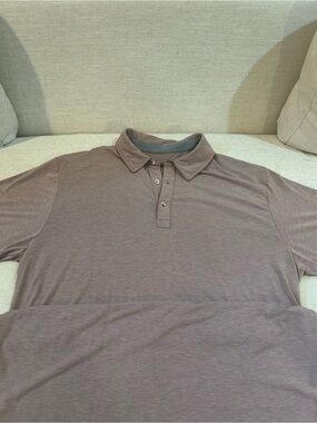 Free Fly Apparel Men's Polo Shirt in Mauve-Taupe